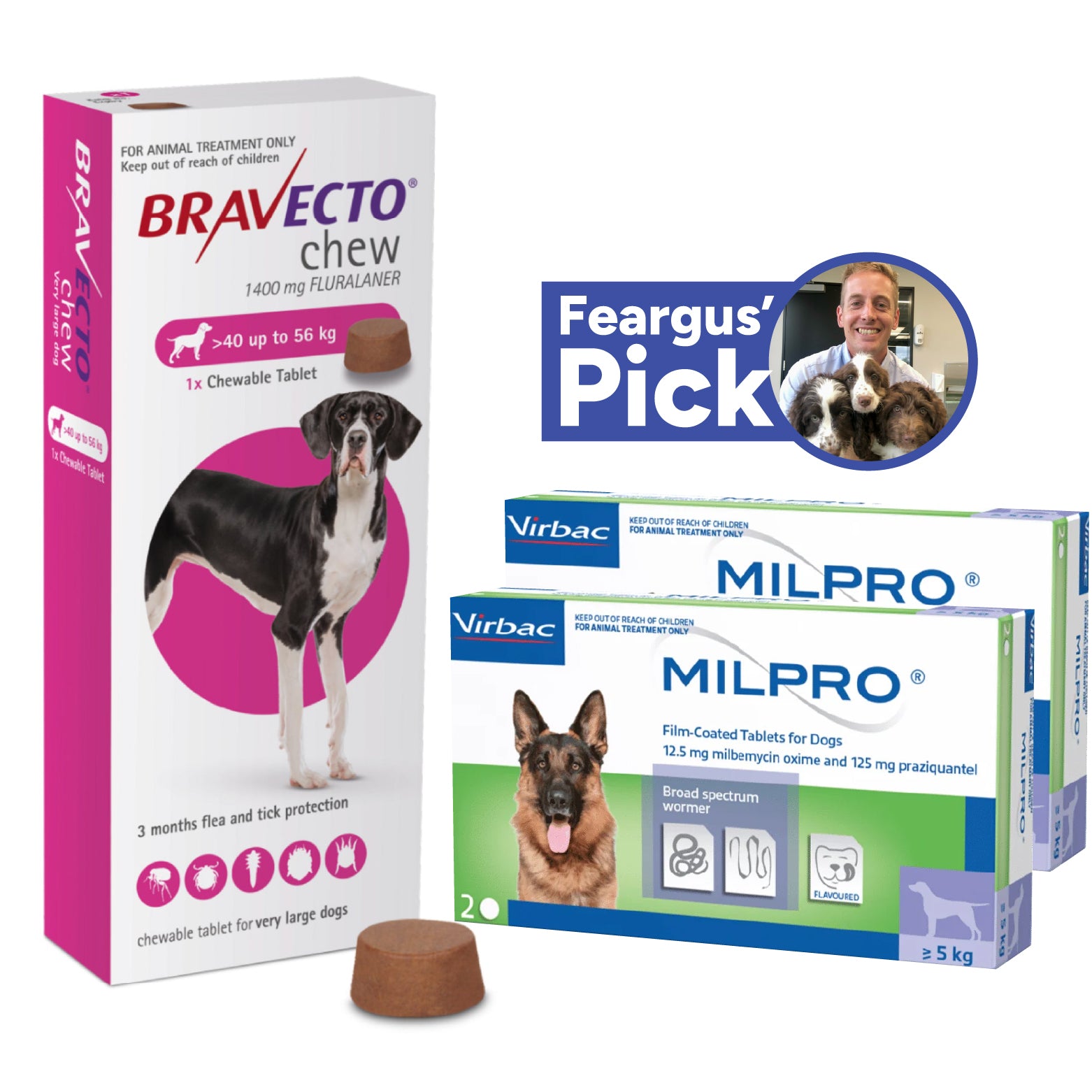 Adventure Dog 3-Month Protection Pack for Kiwi Dogs