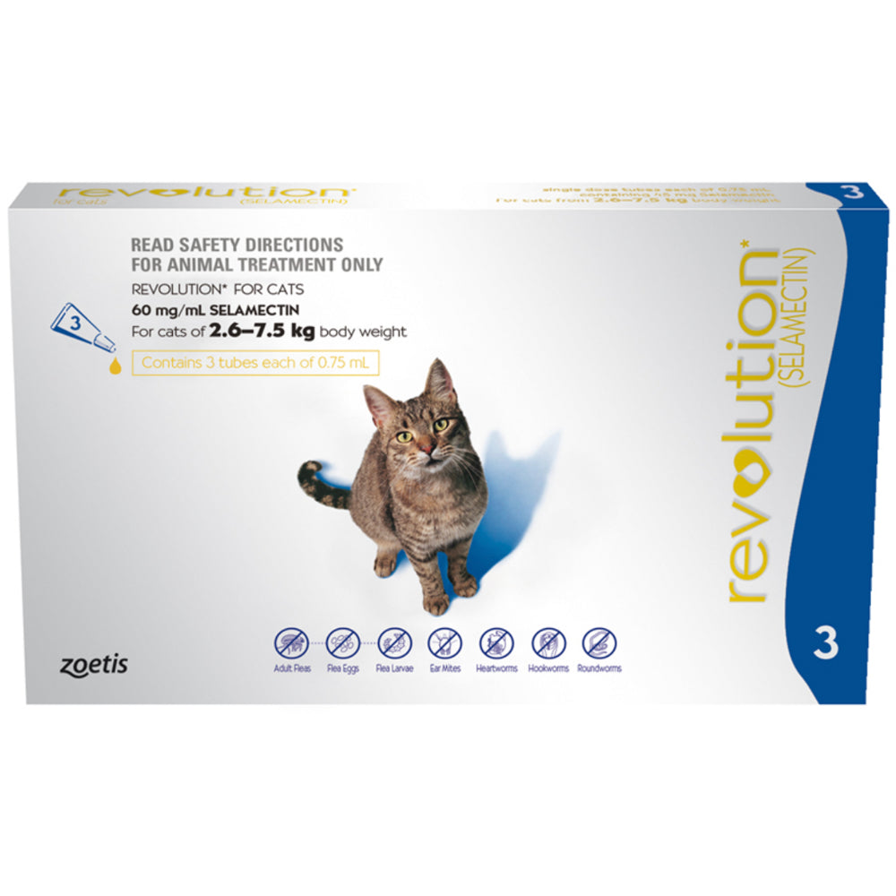 Revolution® Spot-On for Cats – Flea, Worm & Parasite Protection ...